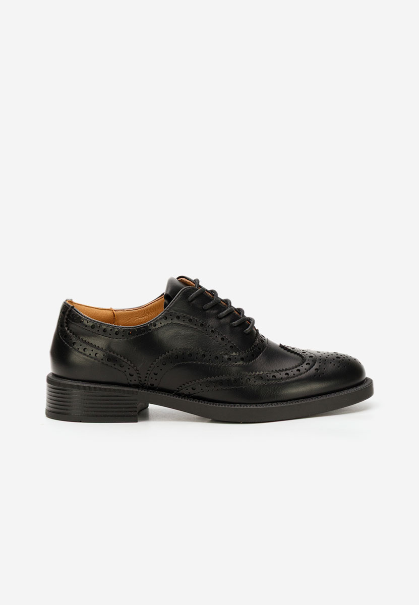 Pantofi dama brogue Valira negri