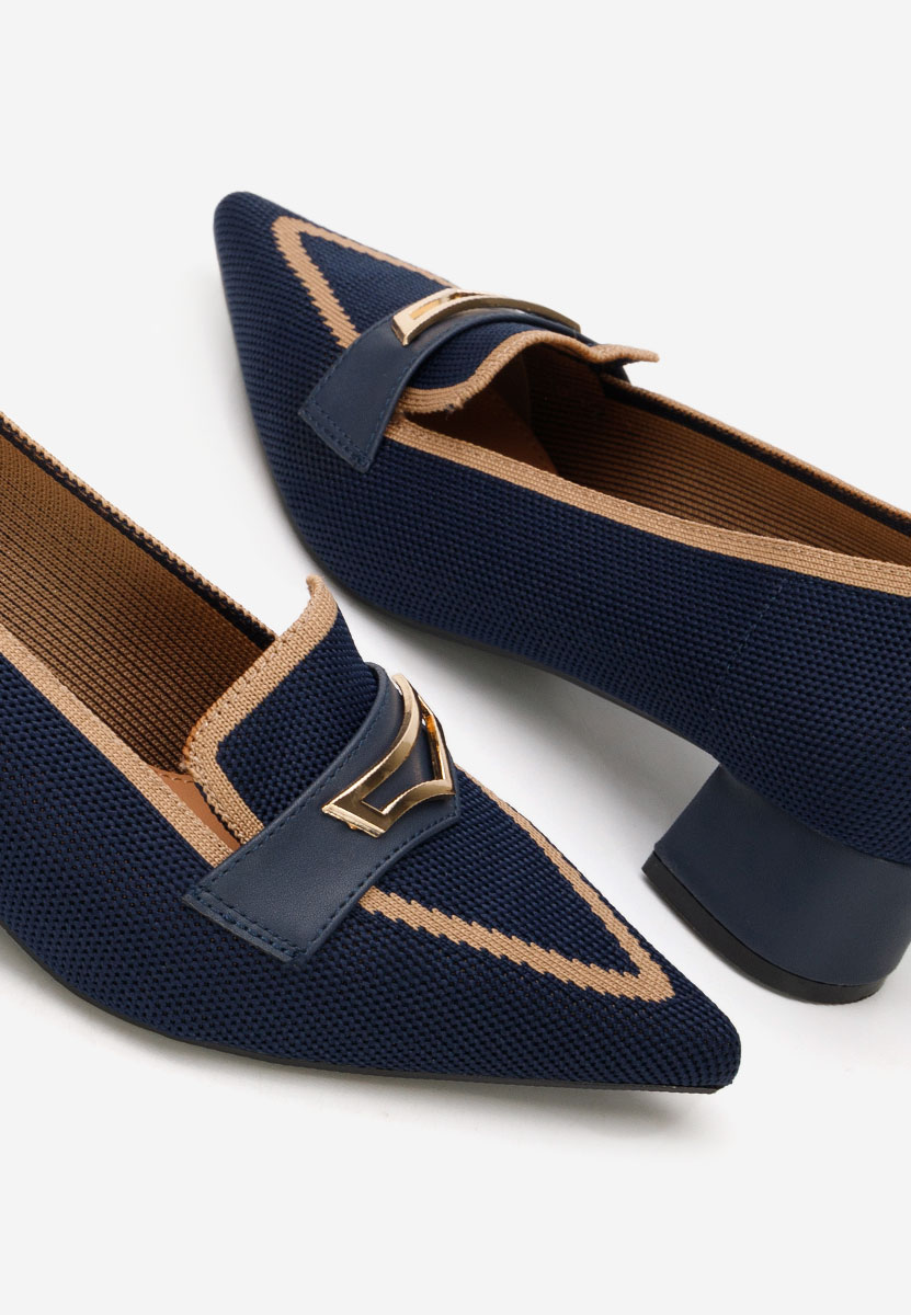 Pantofi cu toc mic Dianey navy