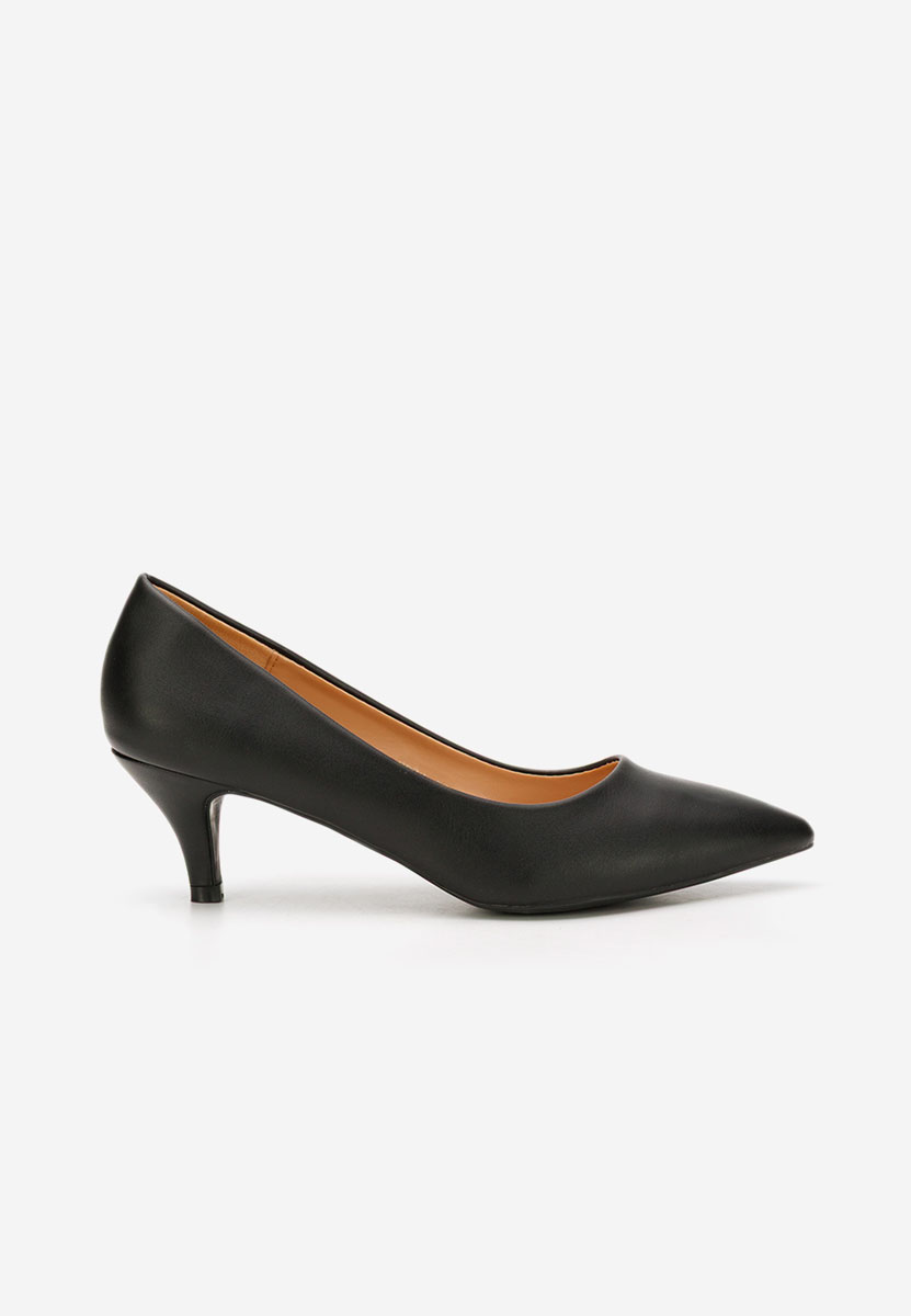Pantofi cu toc mic Dianea negri