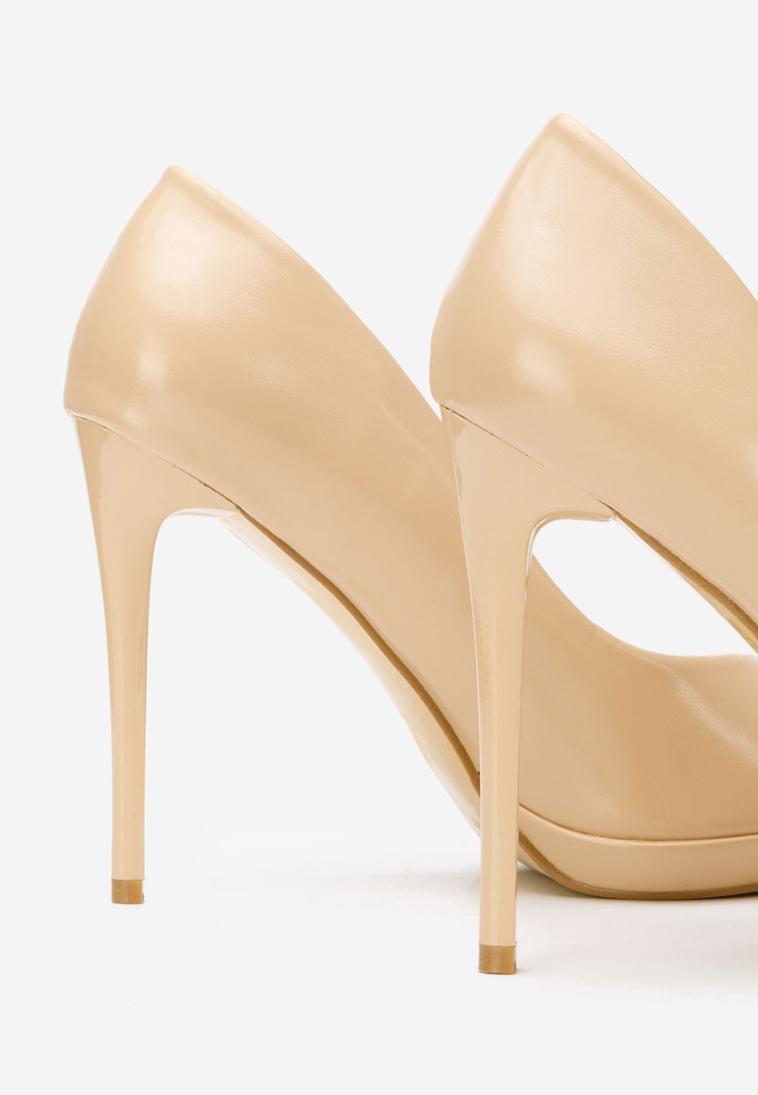Pantofi cu toc stiletto Reneia bej