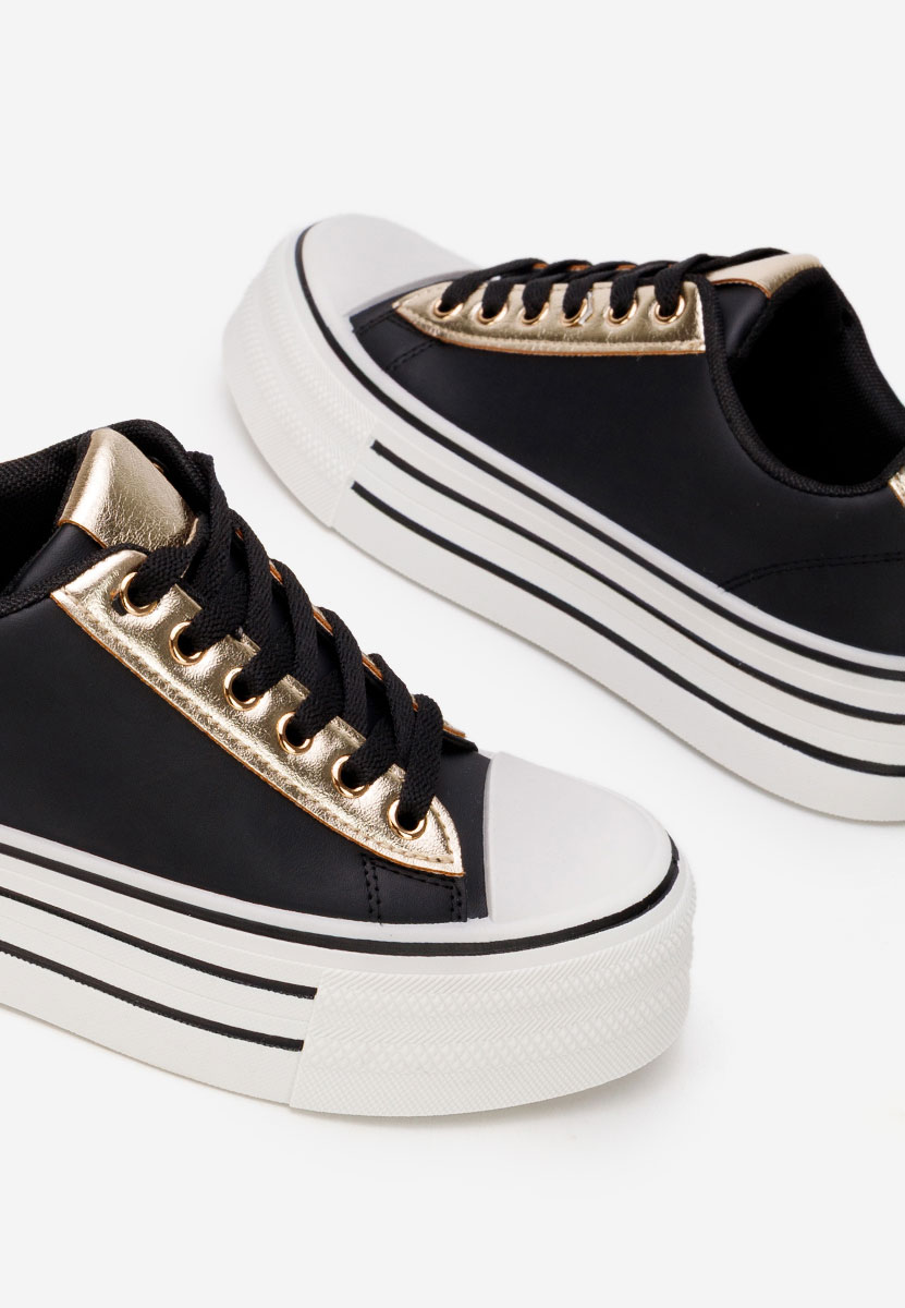 Tenisi cu platformă Lorraine negri