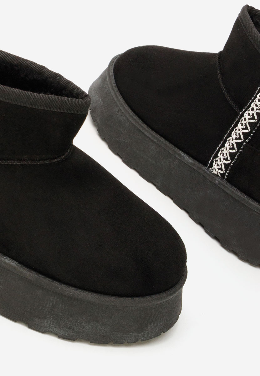 Ghete cu platformă Kristin negre