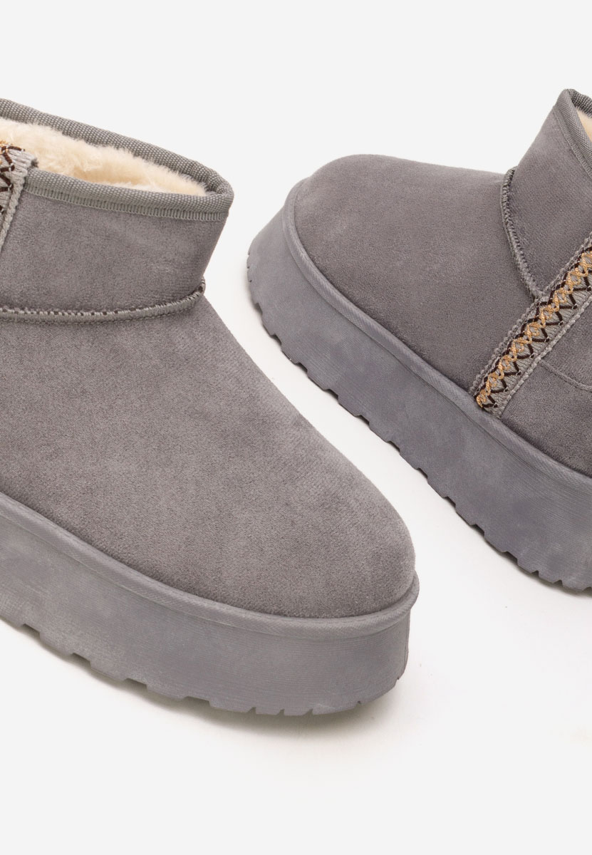 Ghete cu platformă Kristin gri