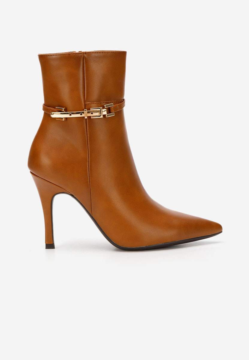 Botine stiletto Camely camel