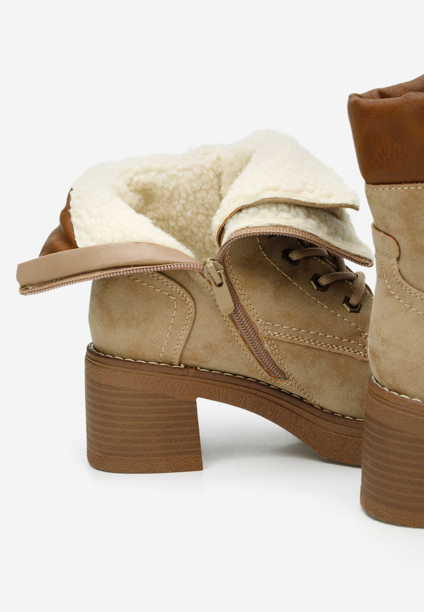 Ghete cu toc Celoria kaki