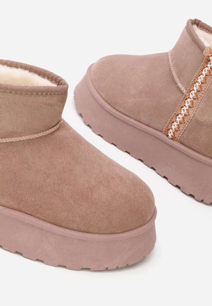 Ghete cu platformă Kristin kaki