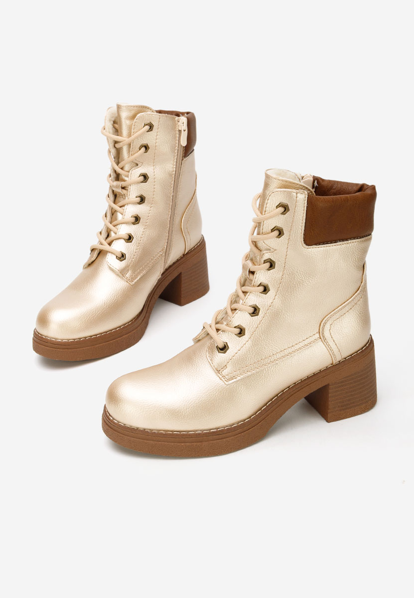 Ghete cu toc Celoria aurii