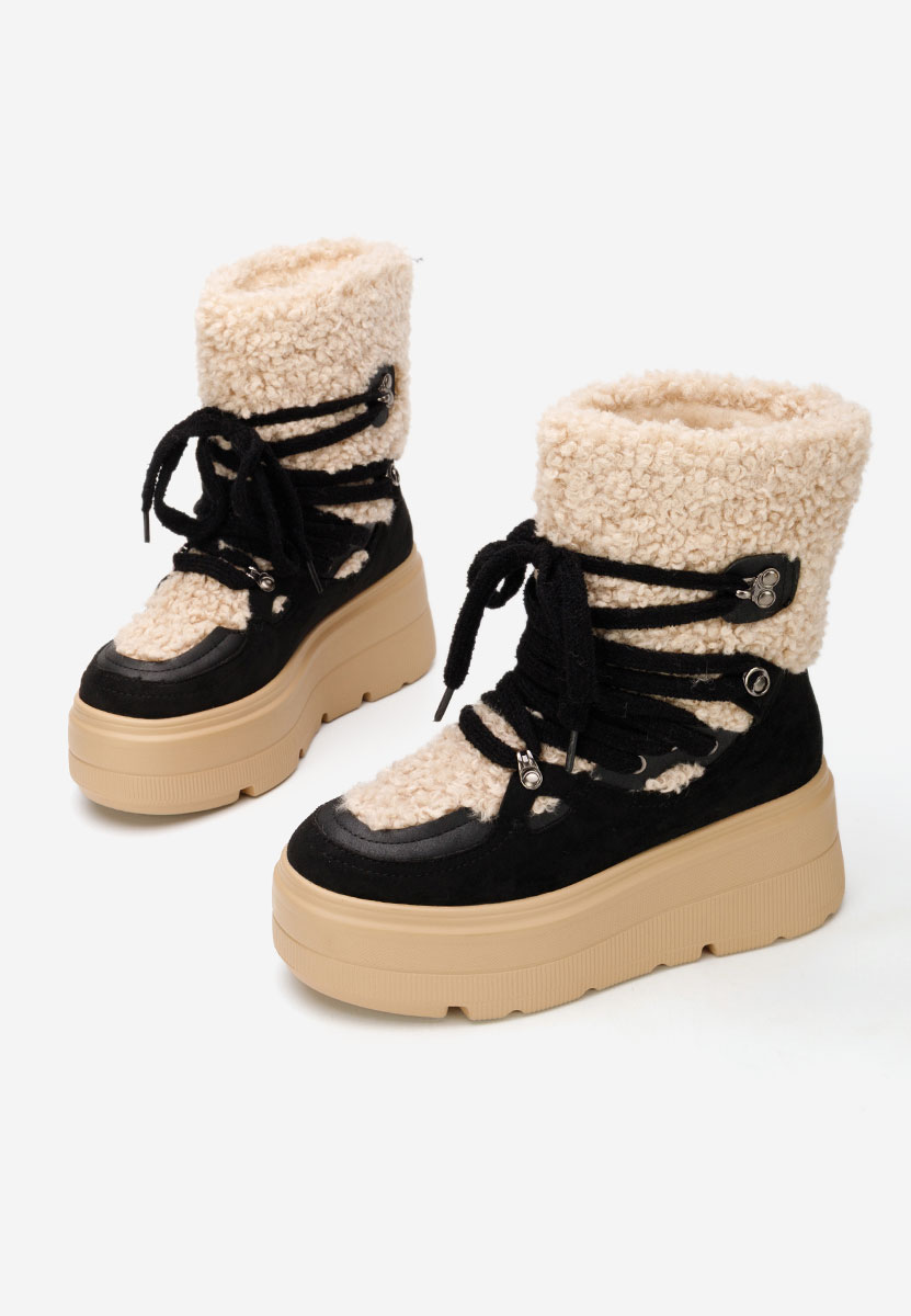 Ghete cu platformă Norelia negre