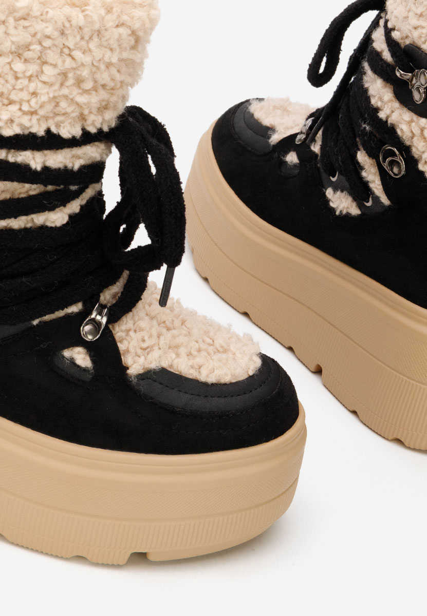 Ghete cu platformă Norelia negre