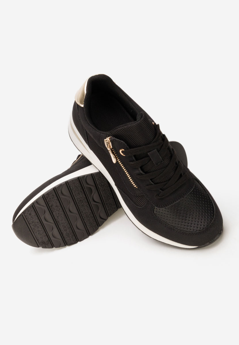 Sneakers cu platforma Floreia negri