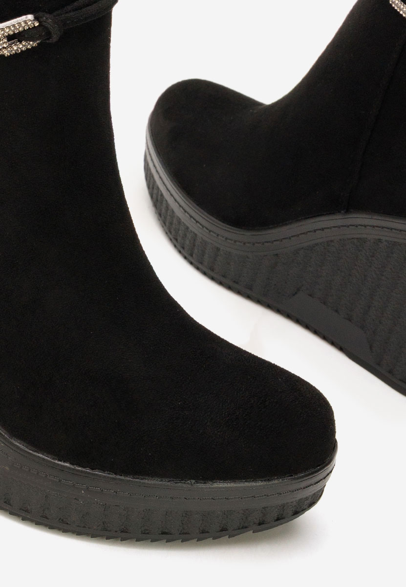 Botine cu platformă Charlet V3 negre