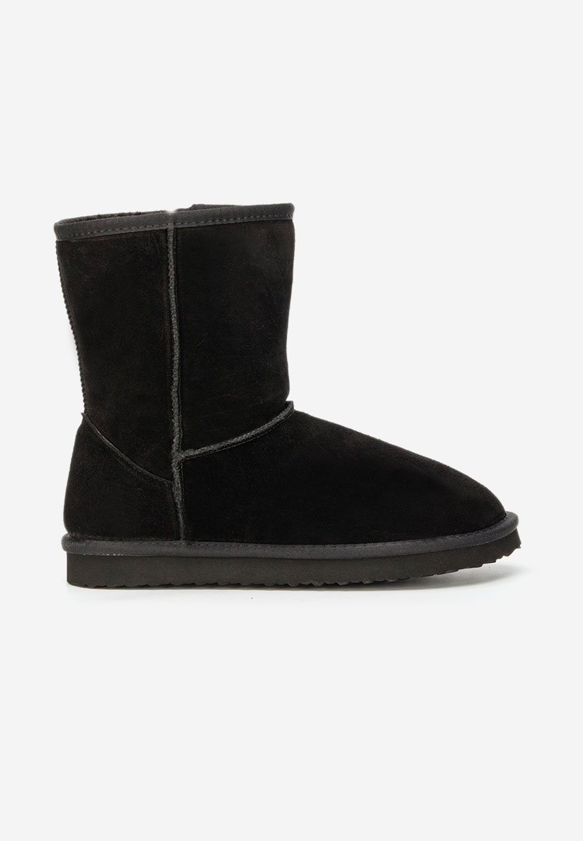 Cizme tip ugg Crisea negre