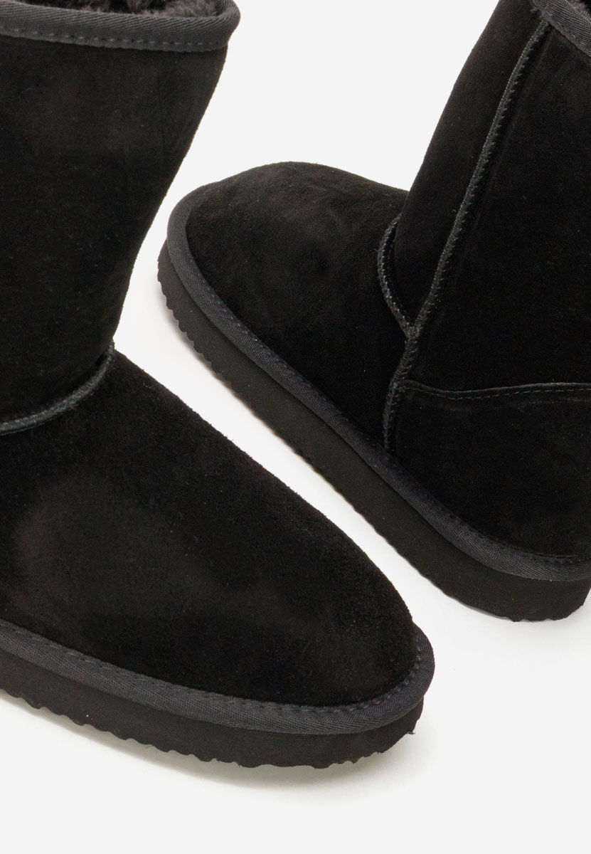 Cizme tip ugg Crisea negre
