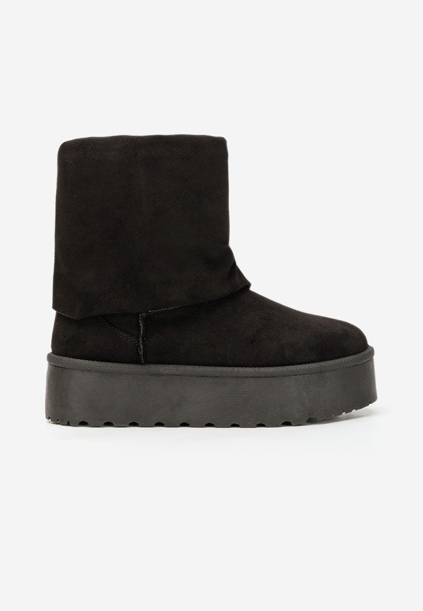 Cizme tip ugg cu platformă Janesia negre