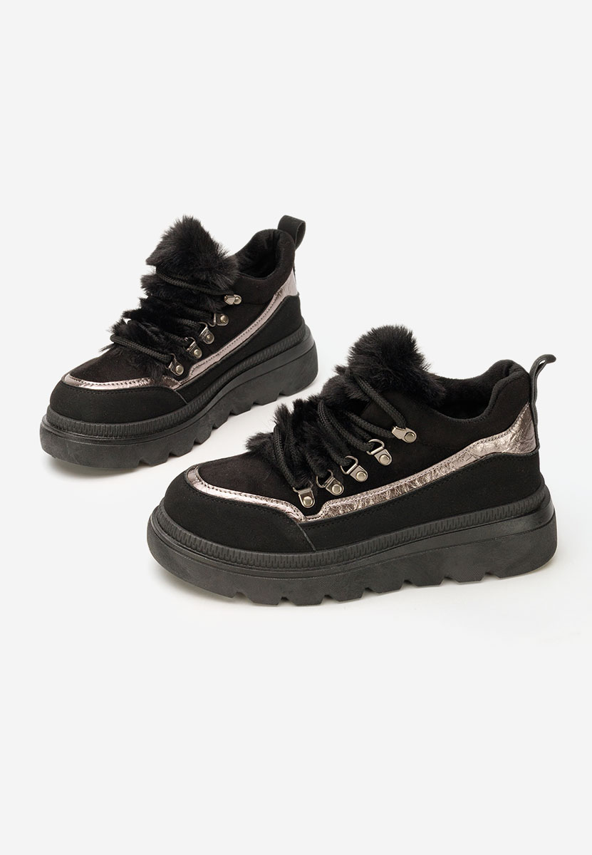 Sneakers dama imblaniti Clavira negri