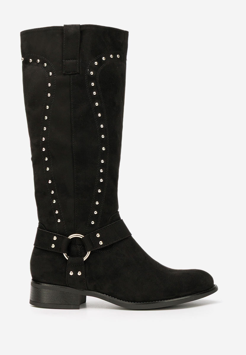 Cizme cu toc mic Nalira negre