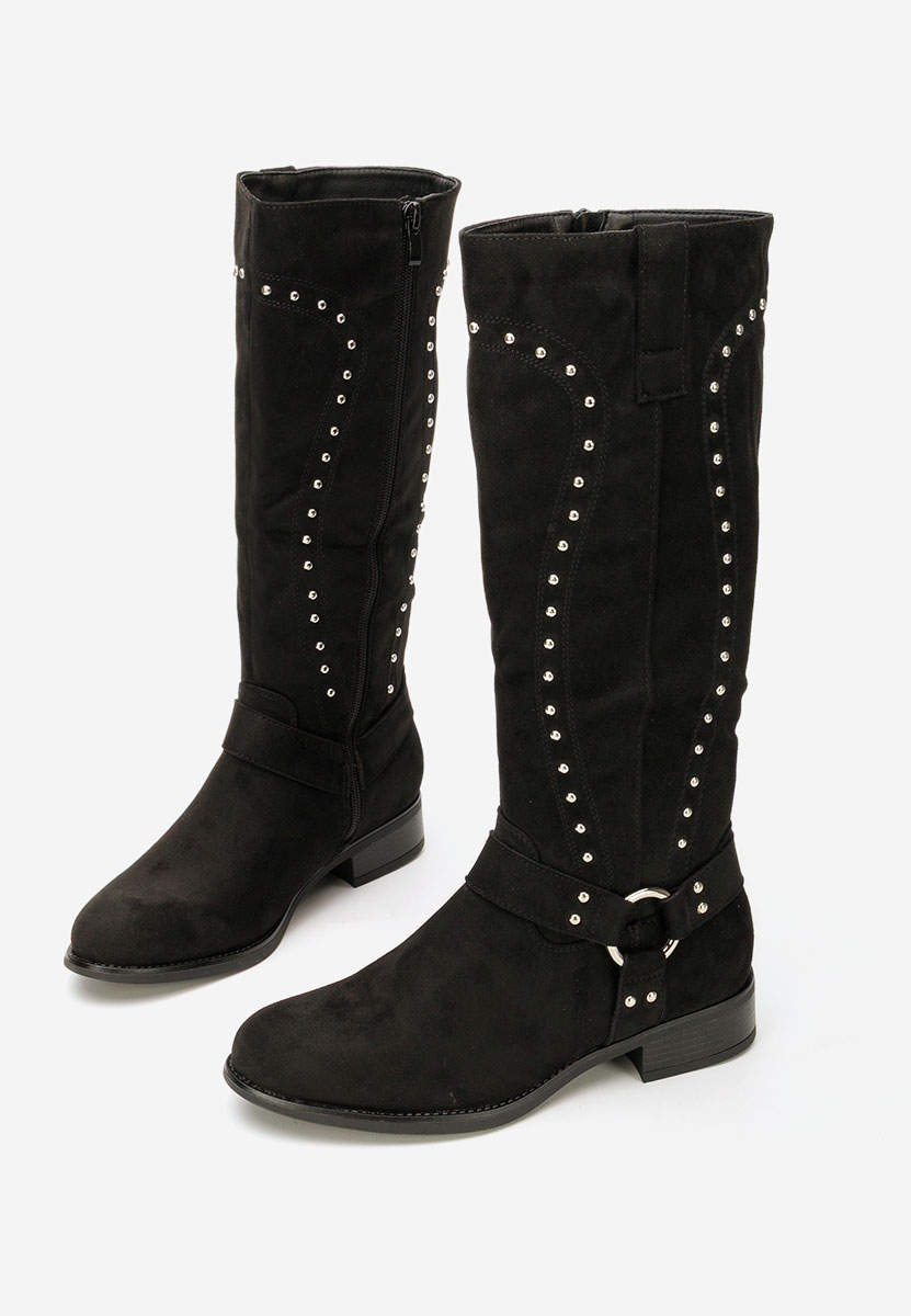 Cizme cu toc mic Nalira negre