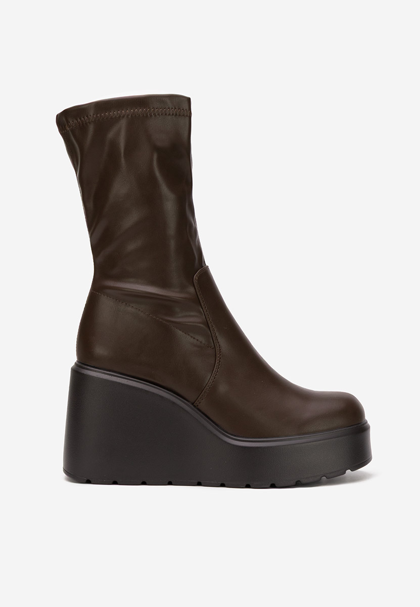 Ghete cu platformă marolin V2 maro