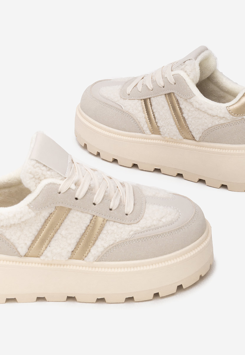 Sneakers cu platformă Janeia bej