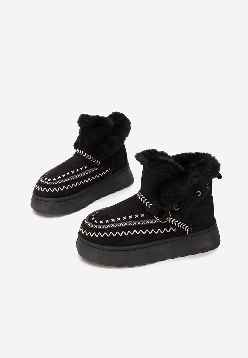 Ghete cu platformă Tavoria negre