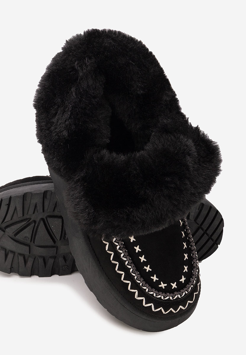 Ghete cu platformă Tavoria negre