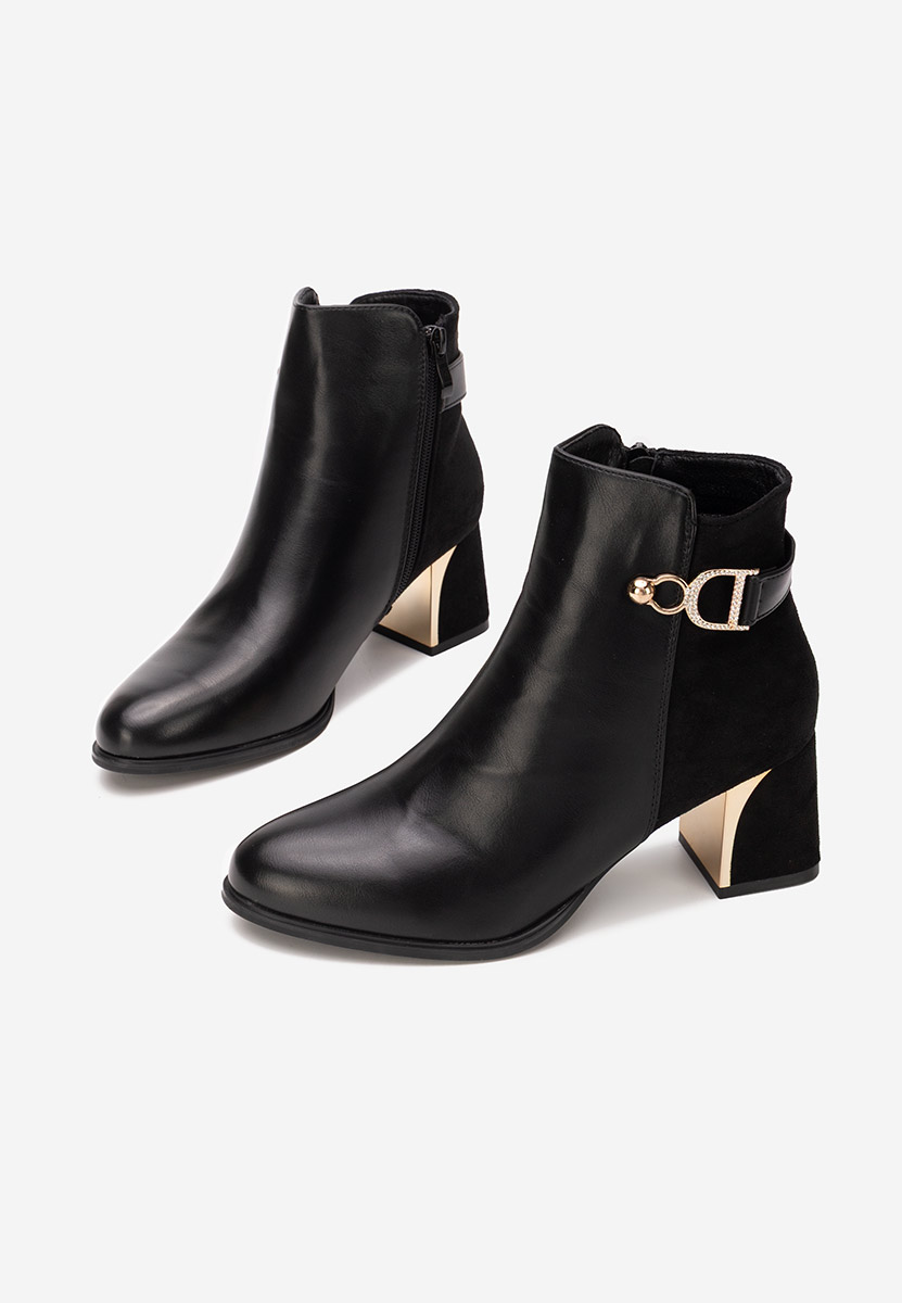 Botine elegante Felisia negre