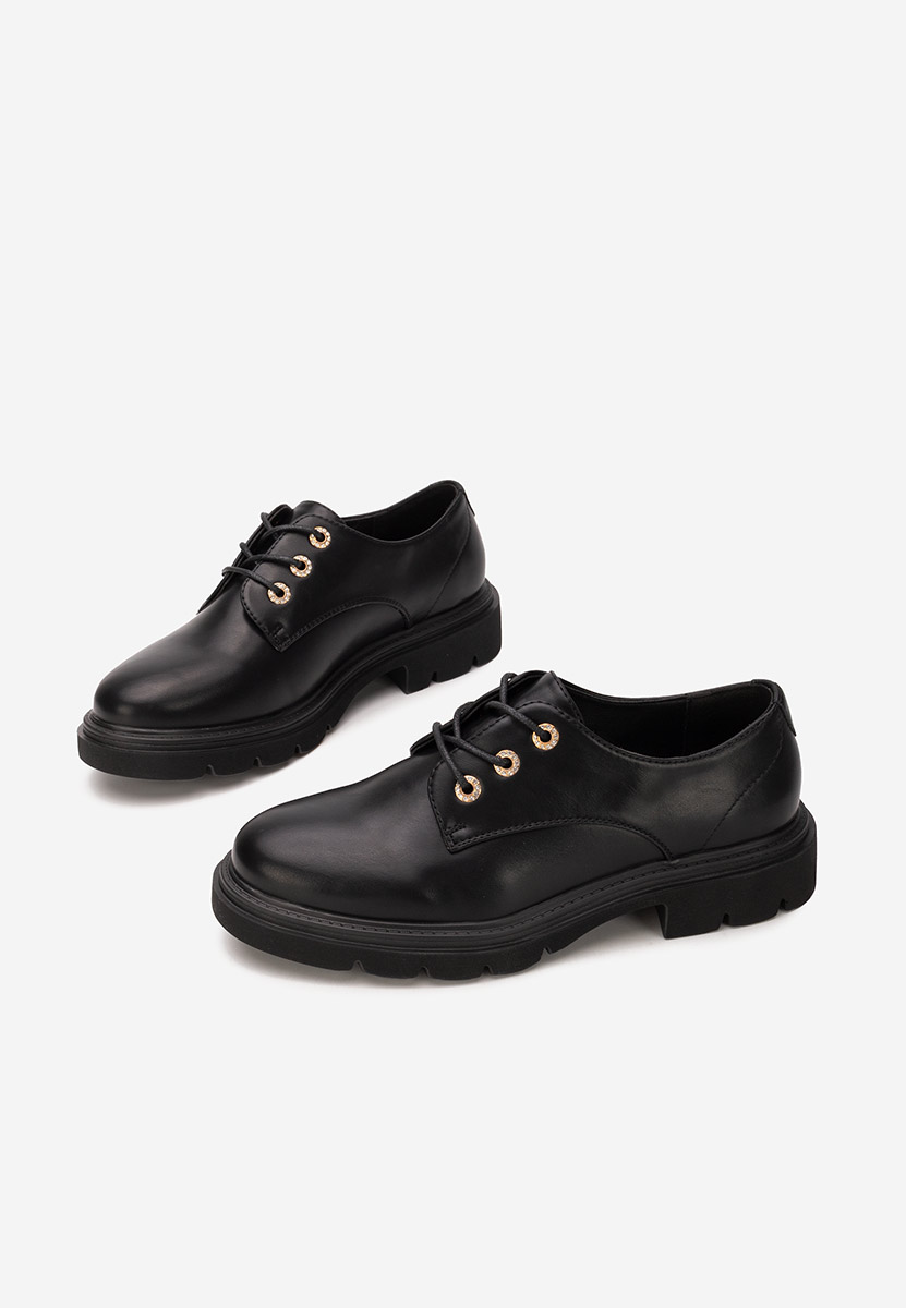 Pantofi casual dama Cliford negri