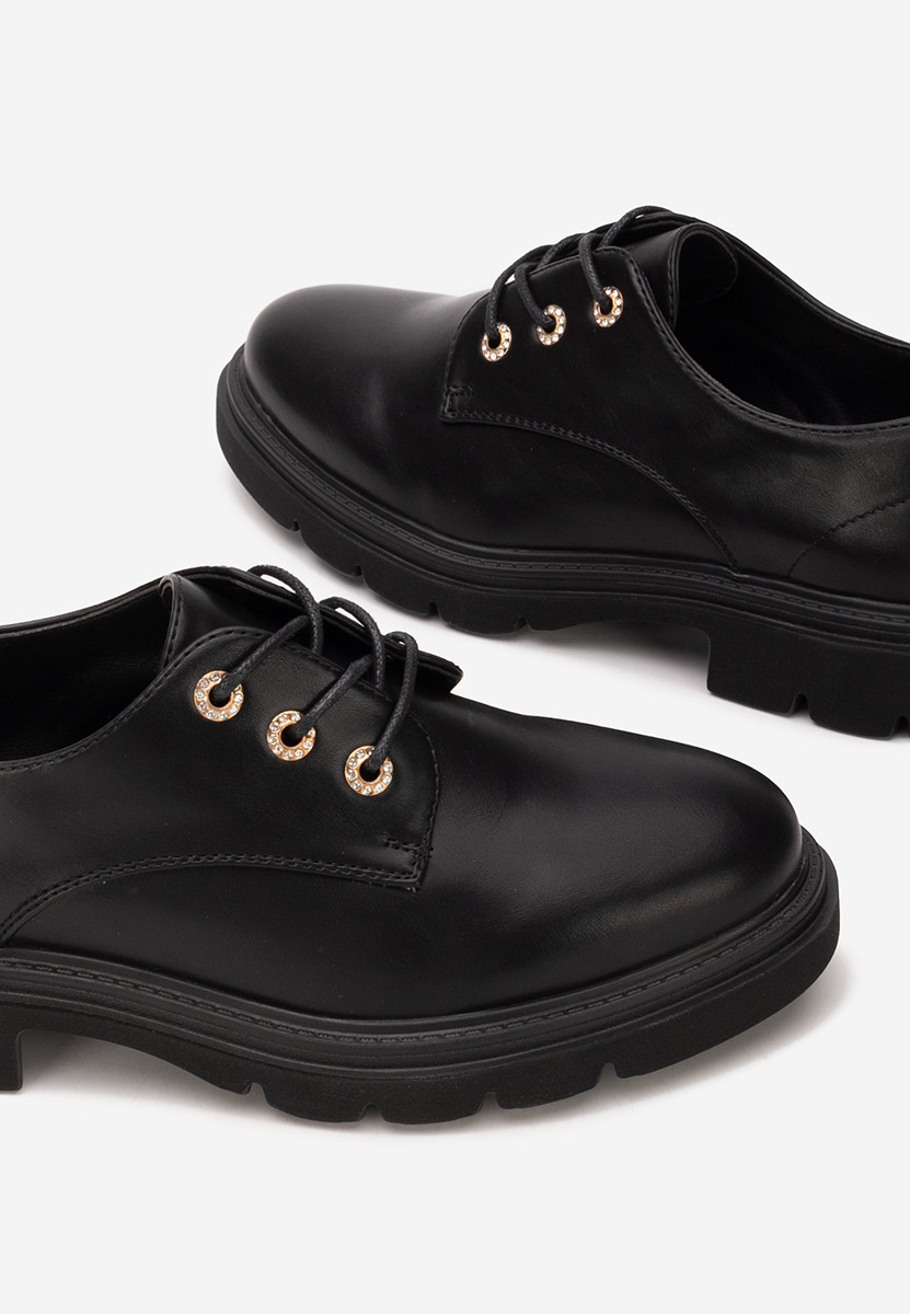 Pantofi casual dama Cliford negri