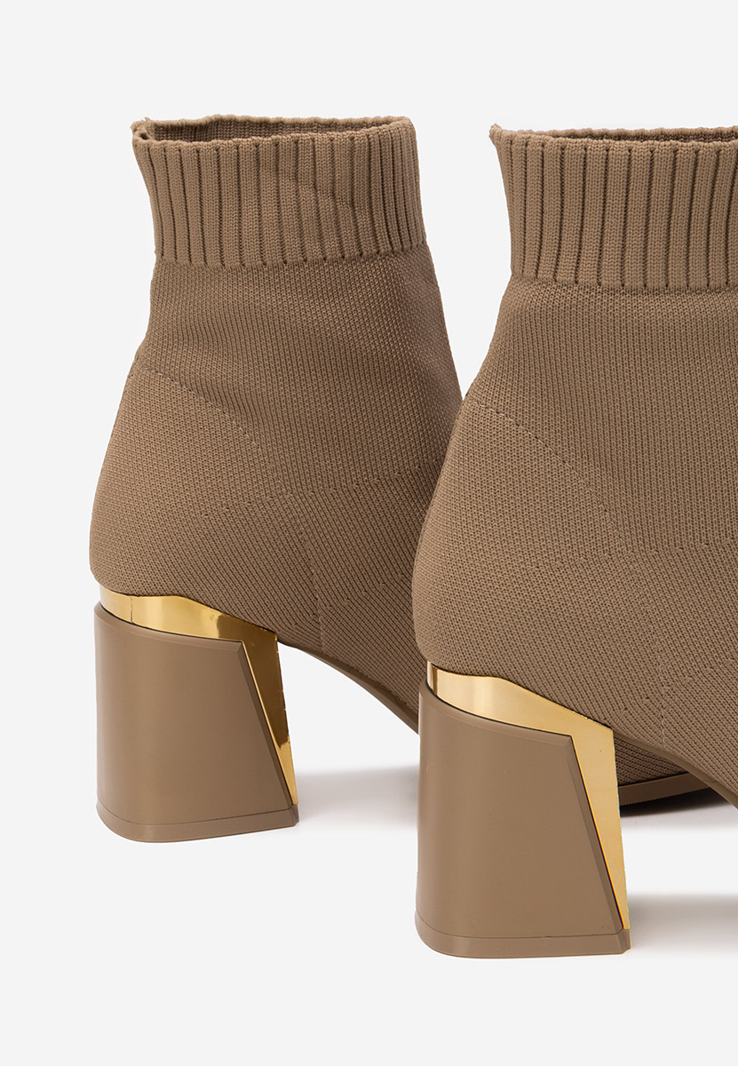 Botine tip soseta Mirelina kaki