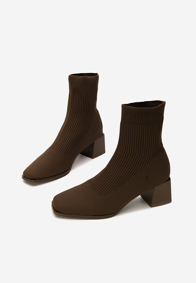 Botine tip soseta Renatia maro