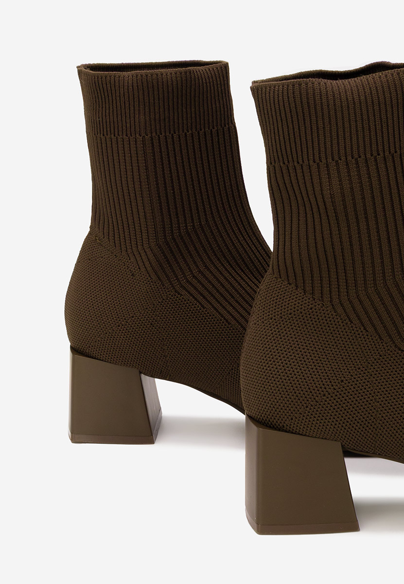 Botine tip soseta Renatia maro