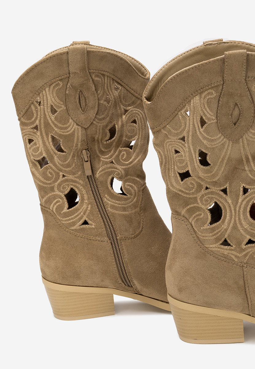Cizme western dama Lettie kaki
