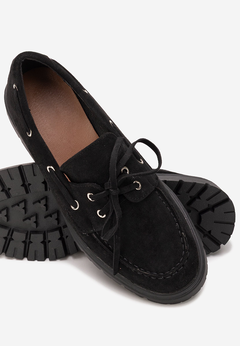 Pantofi casual dama Valoria negri