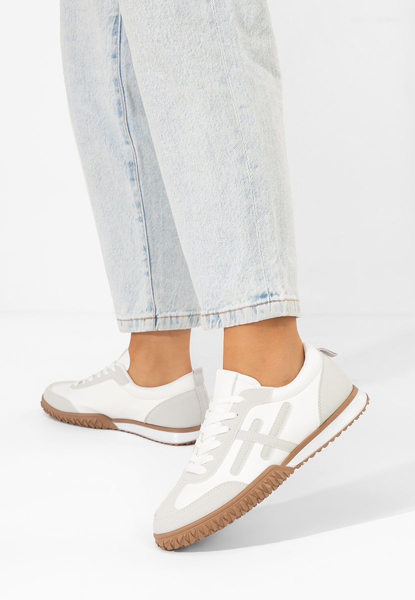 Sneakers dama Loriva albi