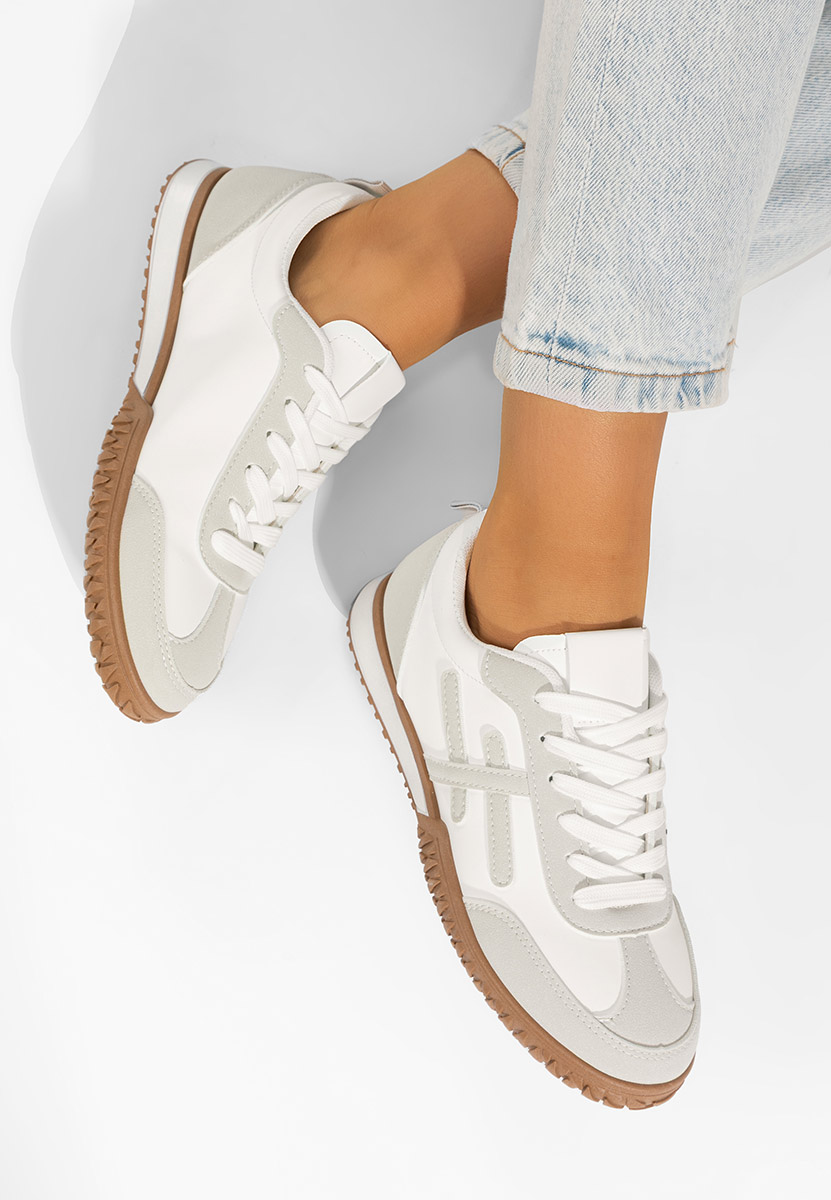 Sneakers dama Loriva albi