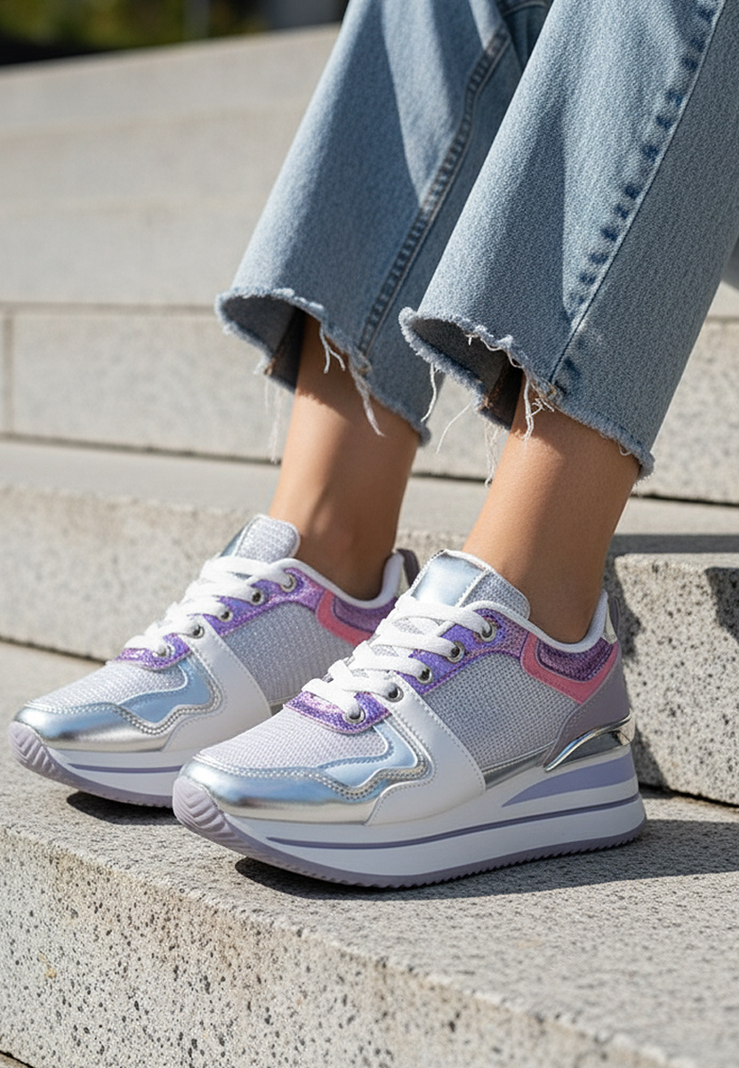 Sneakers cu platformă Daisie lila