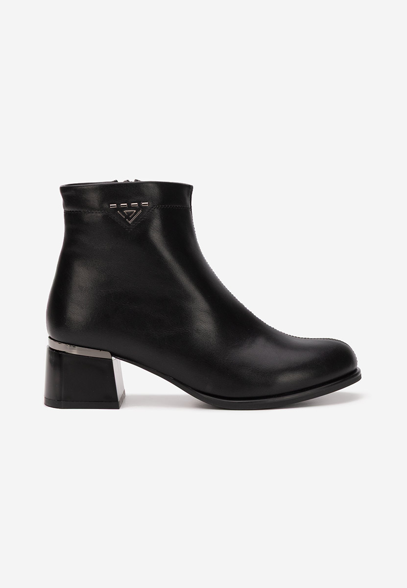 Botine cu toc Takita V2 negre