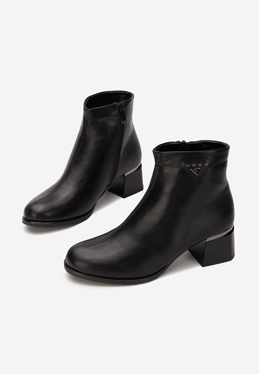 Botine cu toc Takita V2 negre