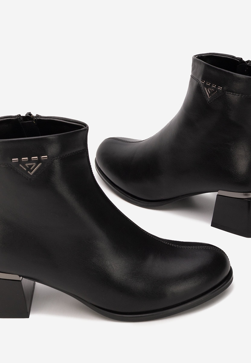 Botine cu toc Takita V2 negre