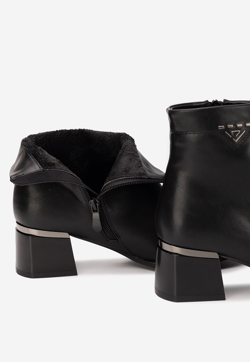 Botine cu toc Takita V2 negre