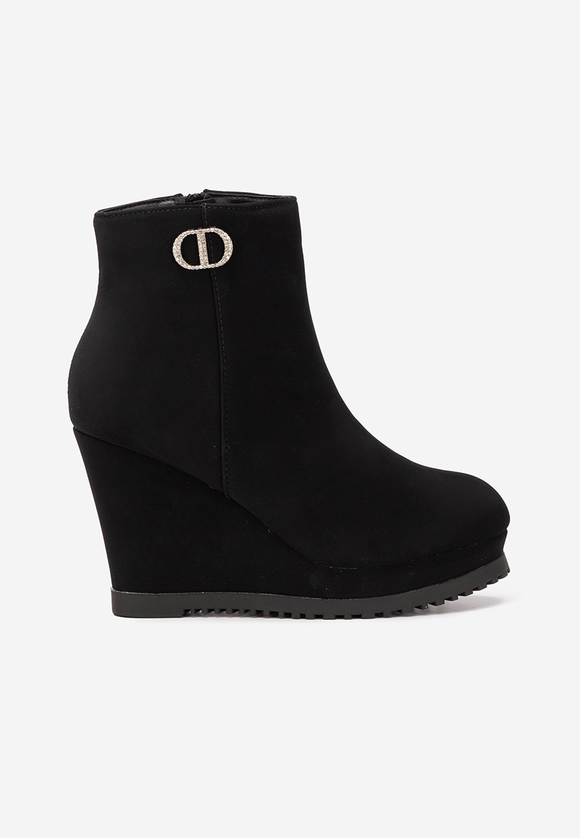 Botine cu platformă Veralina negre