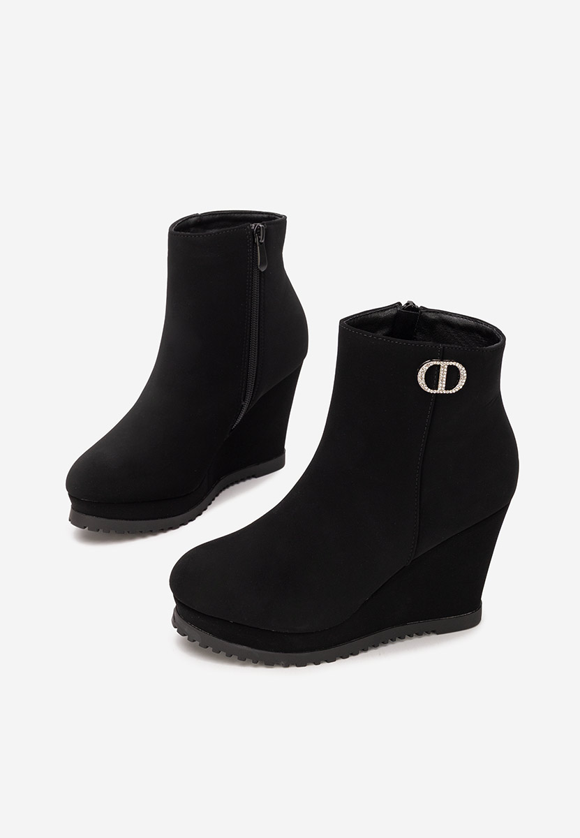 Botine cu platformă Veralina negre