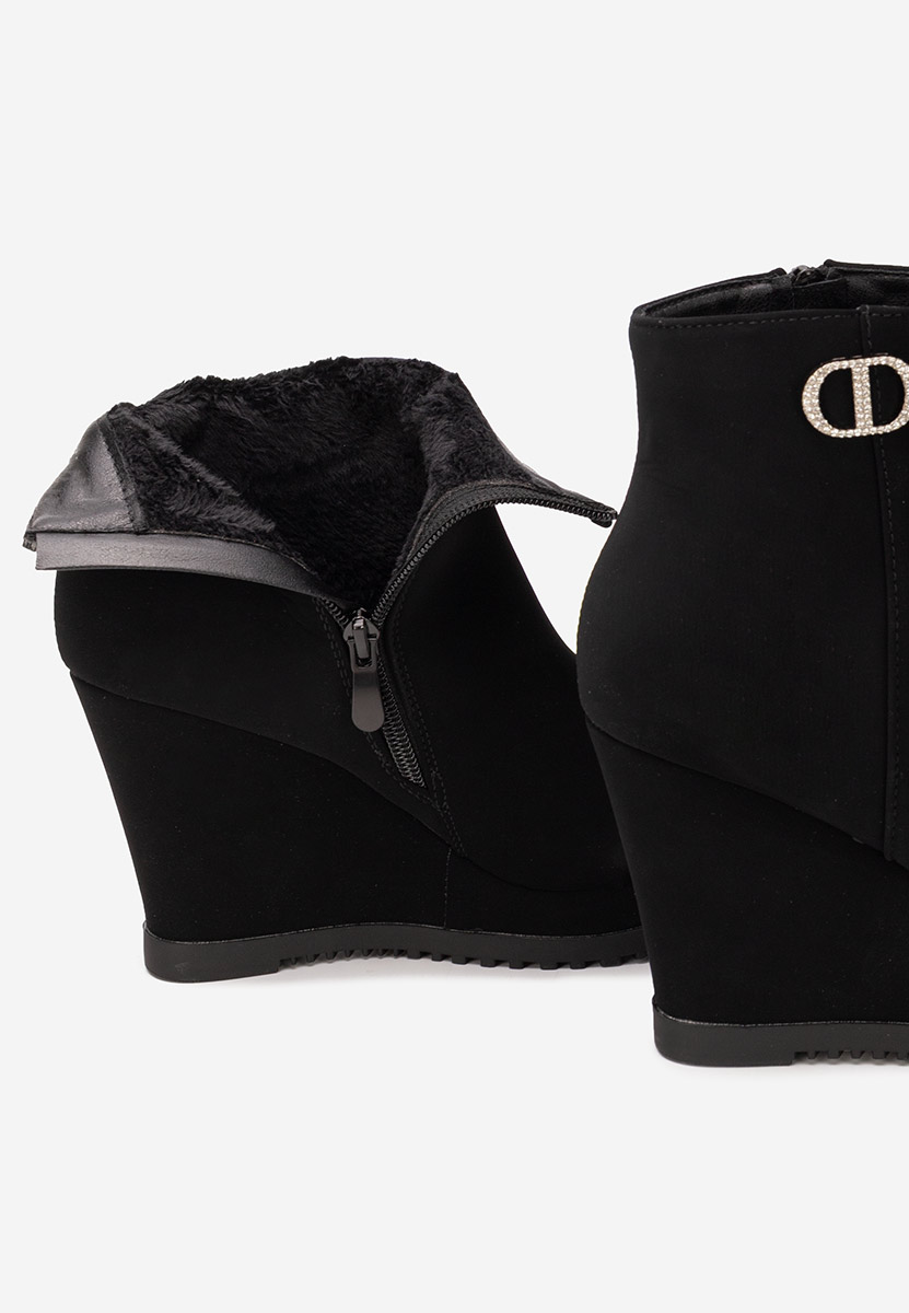 Botine cu platformă Veralina negre