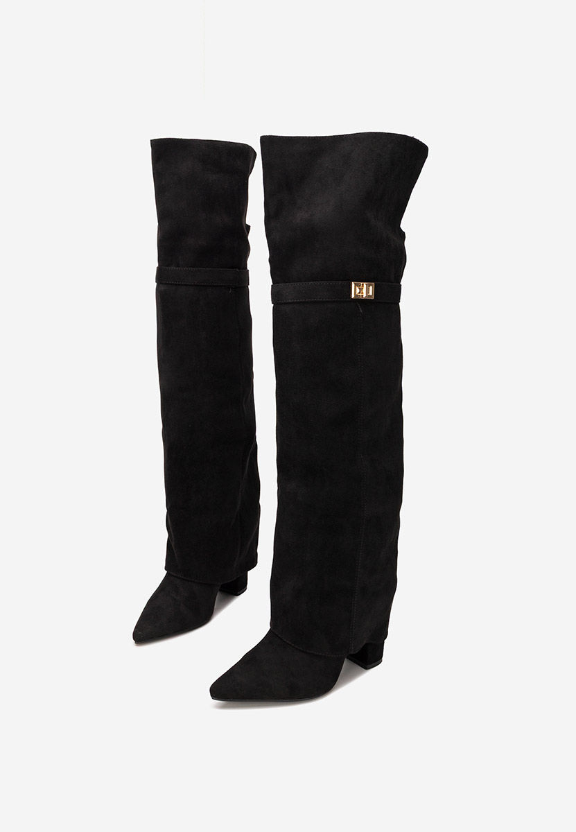 Cizme lungi peste genunchi Crisia V2 negre