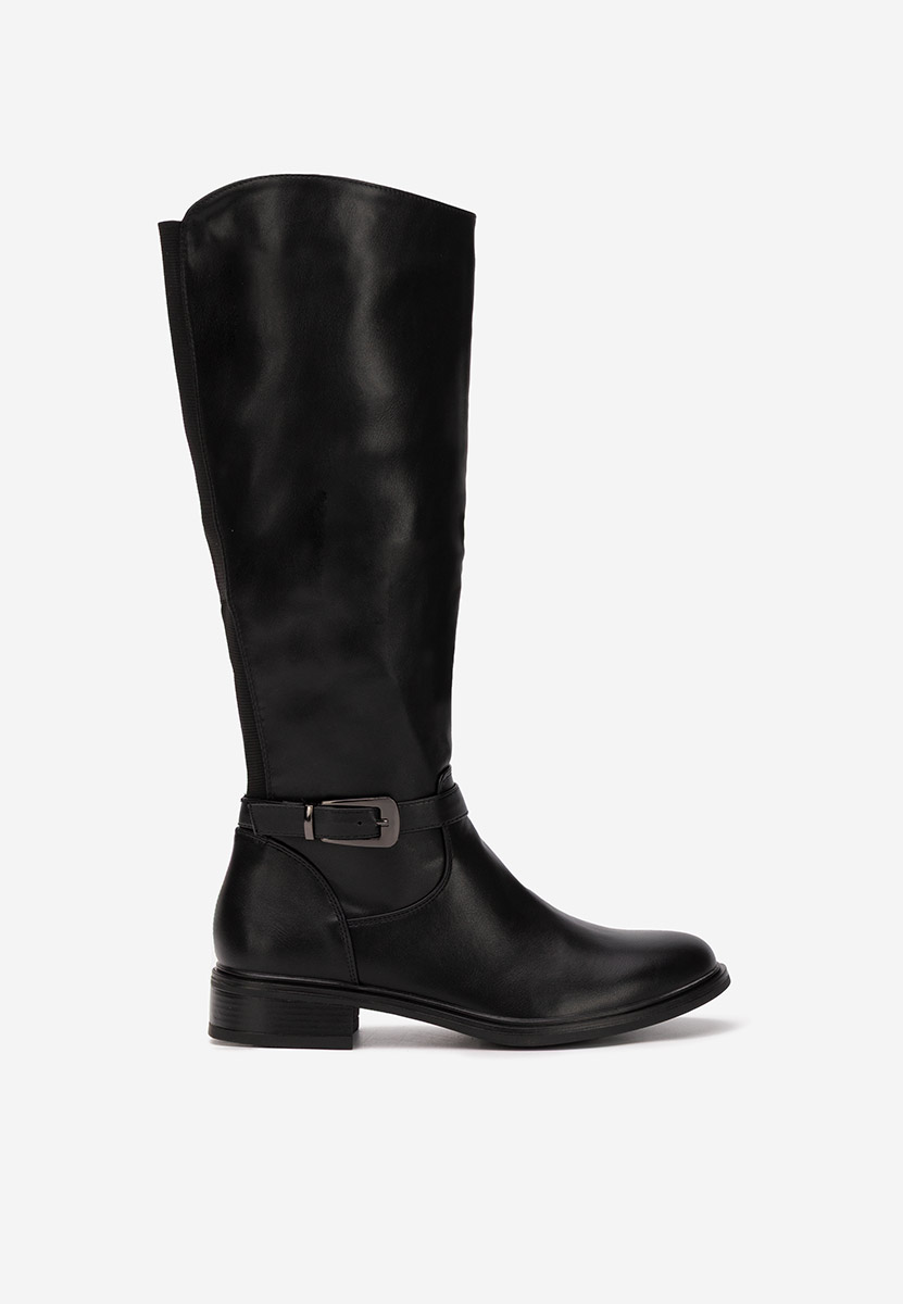 Cizme dama fara toc Lisandria negre