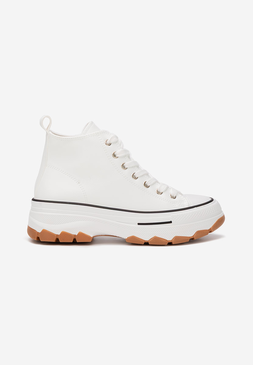 Tenisi cu platformă Raviana V5 albi