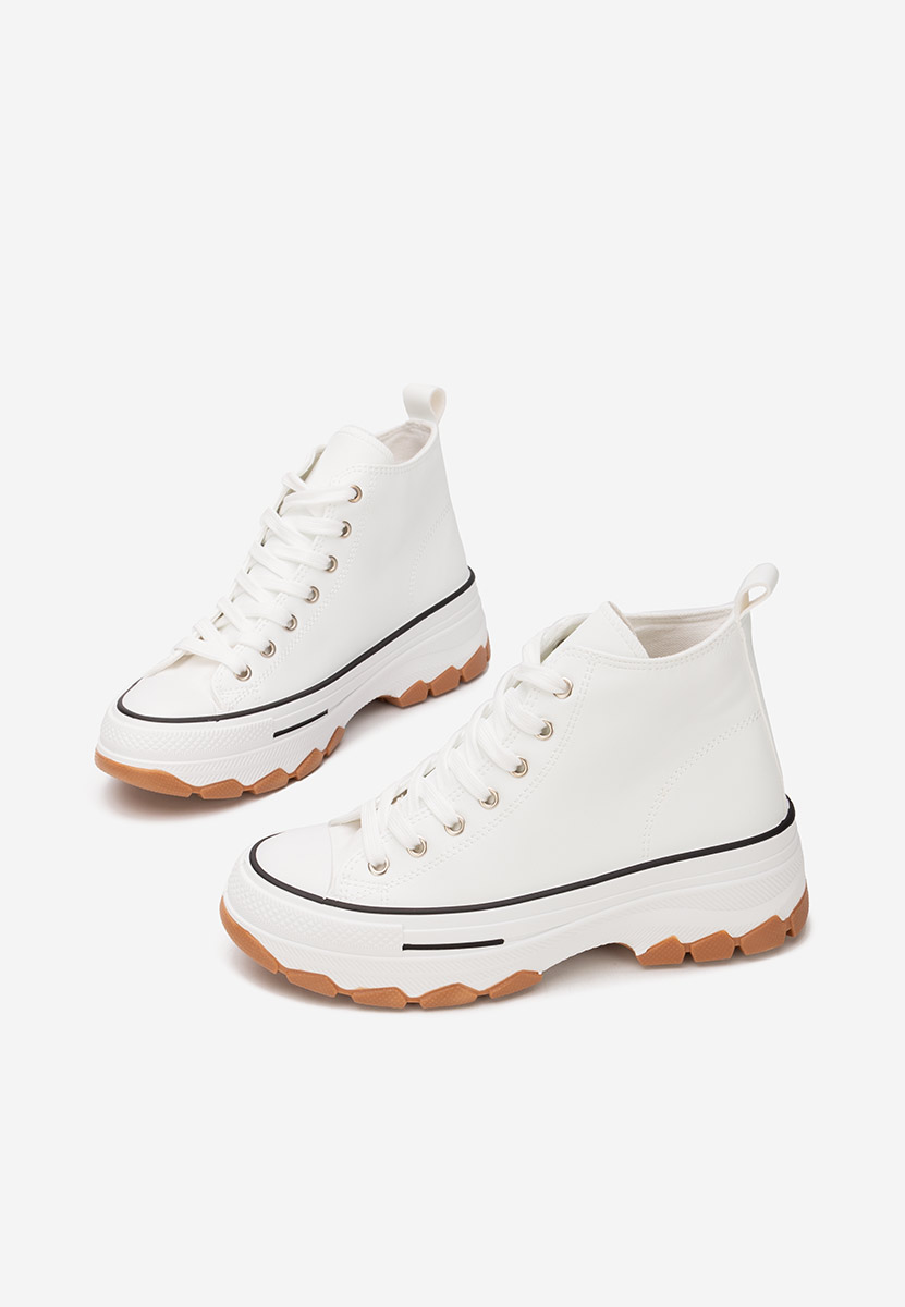 Tenisi cu platformă Raviana V5 albi