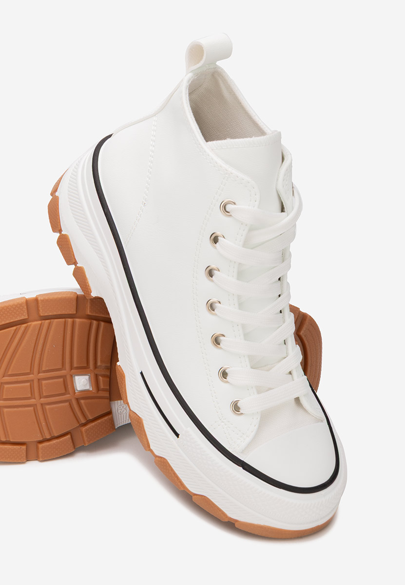 Tenisi cu platformă Raviana V5 albi