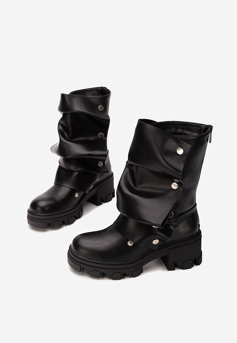 Cizme scurte dama Valena negre