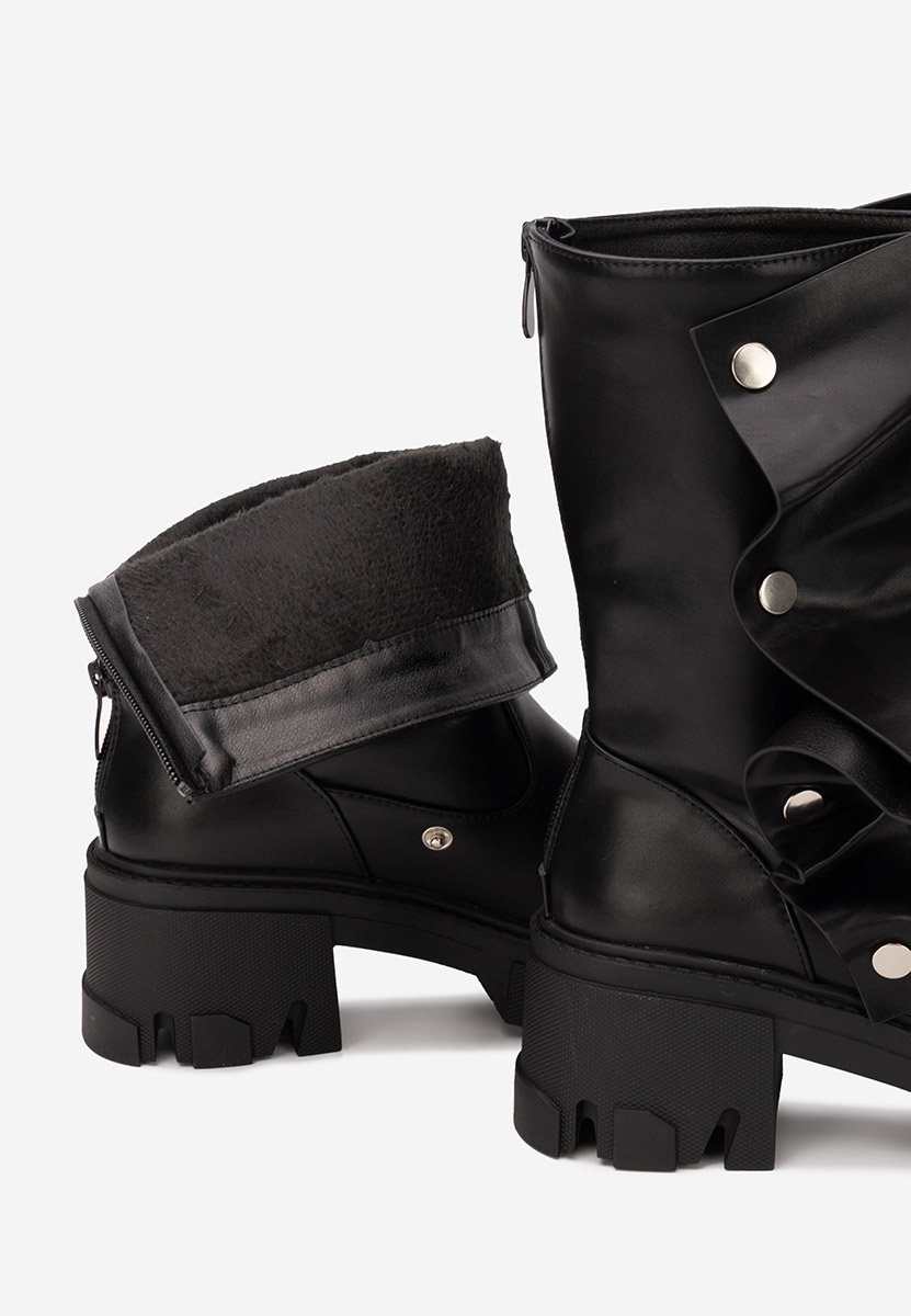 Cizme scurte dama Valena negre